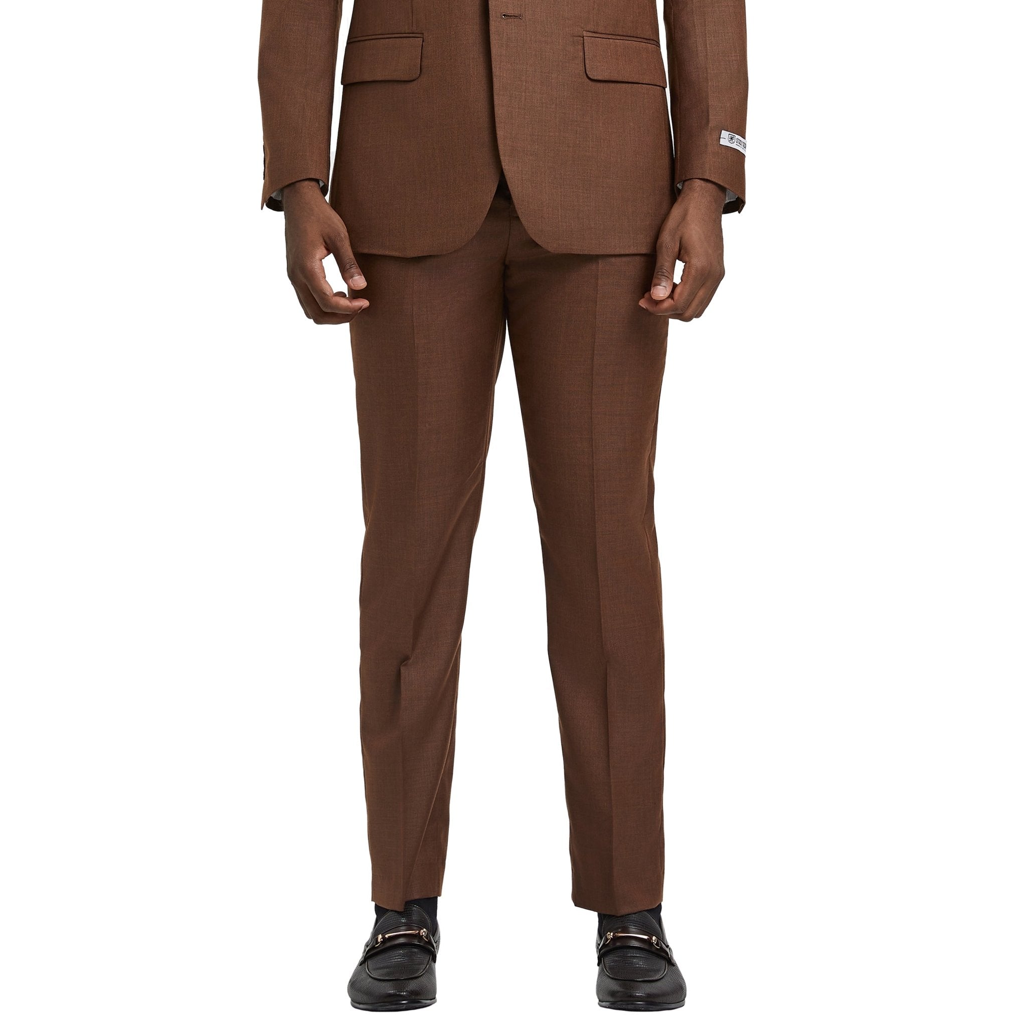 Men's Stacy Adams Sharkskin 3 - Piece Suit - Bundle Bus