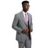Men's Stacy Adams Sharkskin 3 - Piece Suit - Bundle Bus