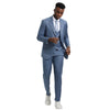Men's Stacy Adams Sharkskin 3 - Piece Suit - Bundle Bus