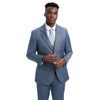 Men's Stacy Adams Sharkskin 3 - Piece Suit - Bundle Bus