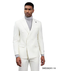 Mens Suit Double Breasted by Stacy Adams - Bundle Bus