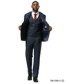 Mens Suit Glen Plaid by Stacy Adams - Bundle Bus