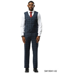 Mens Suit Glen Plaid by Stacy Adams - Bundle Bus