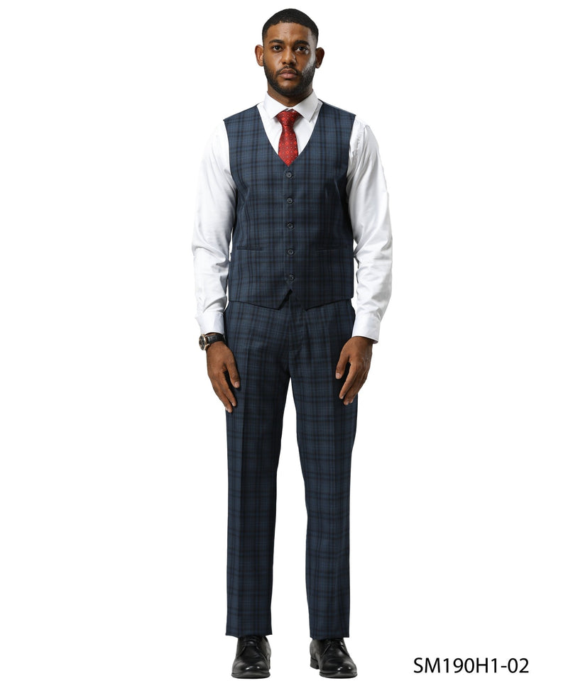 Mens Suit Glen Plaid by Stacy Adams - Bundle Bus