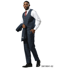 Mens Suit Glen Plaid by Stacy Adams - Bundle Bus