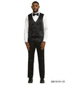 Mens Suit Satin Peak Lapel by Stacy Adams - Bundle Bus