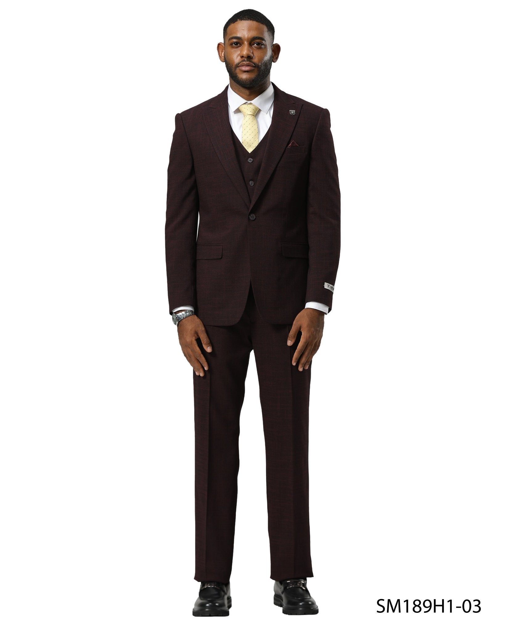 Mens Suit Tattersall Pattern by Stacy Adams - Bundle Bus