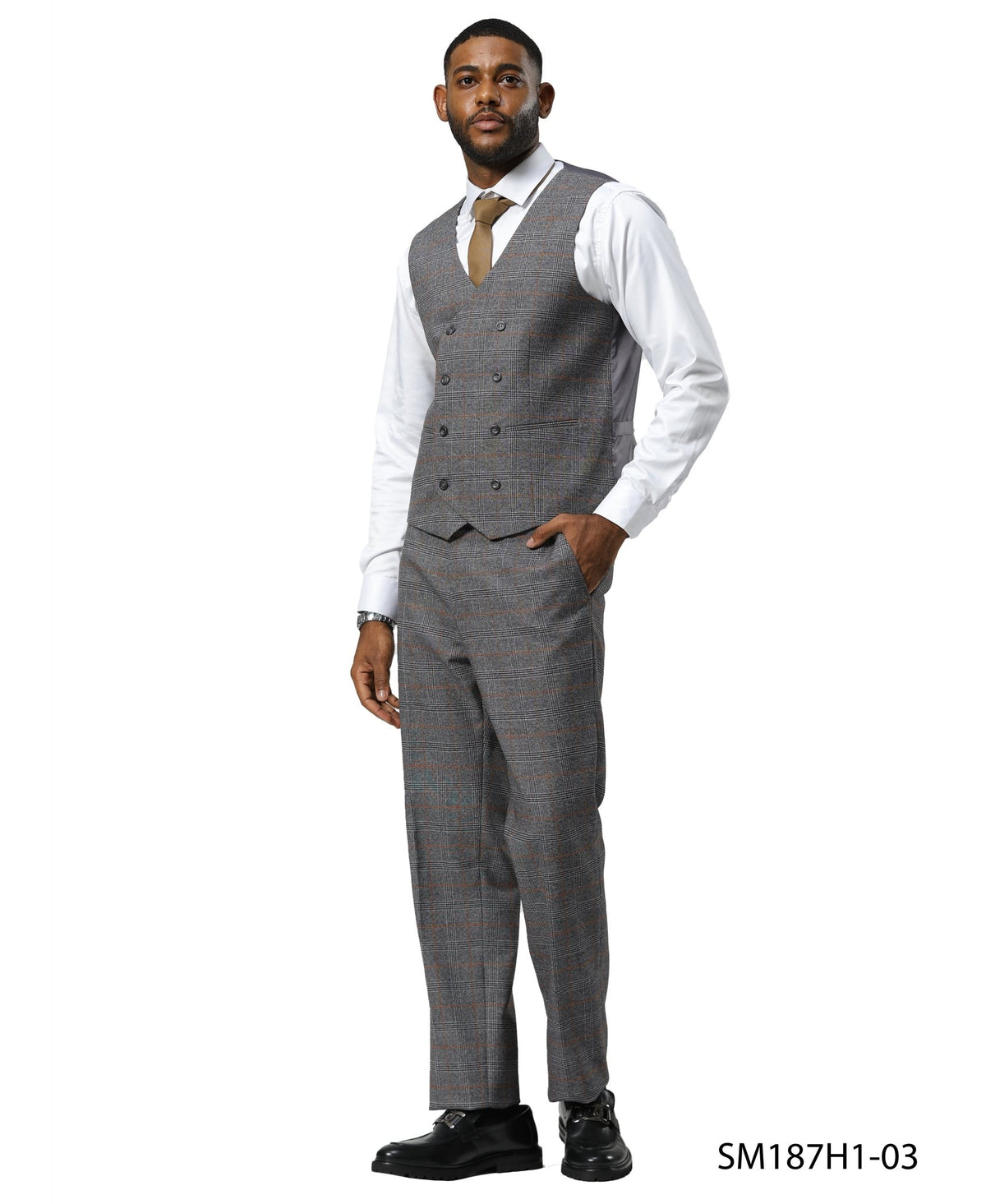 Mens Suit Windowpane by Stacy Adams - Bundle Bus