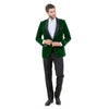 Men's Velvet Slim - Fit Blazer w/ Satin Shawl Collar - Bundle Bus