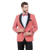 Men's Velvet Slim - Fit Blazer w/ Satin Shawl Collar - Bundle Bus