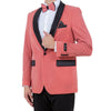 Men's Velvet Slim - Fit Blazer w/ Satin Shawl Collar - Bundle Bus