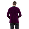 Men's Velvet Slim - Fit Blazer w/ Satin Shawl Collar - Bundle Bus