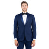 Navy Zegarie Notch Lapel Tuxedo Jacket For Men - Bundle Bus