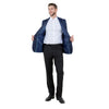 Navy Zegarie Peak Lapel Tuxedo Jacket For Men - Bundle Bus
