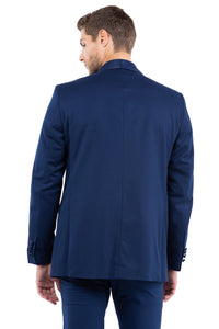 Navy Zegarie Shawl Collar Tuxedo Jacket For Men - Bundle Bus