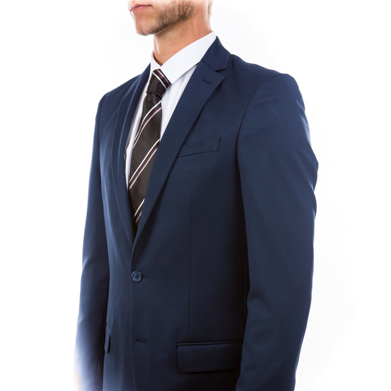 Navy Zegarie Suit Separates Solid Dinner Jacket For Men - Bundle Bus
