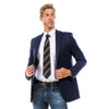 Navy Zegarie Suit Separates Solid Dinner Jacket For Men - Bundle Bus