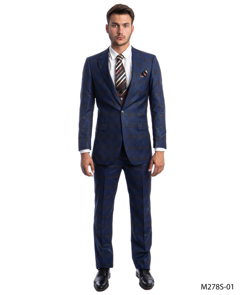 Navy/Blue Suit For Men Formal Suits For All Ocassions - Bundle Bus