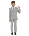 Perry Ellis Boy's 5pc Glenplaid Suit - Bundle Bus