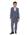 Perry Ellis Boy's 5pc Glenplaid Suit - Bundle Bus