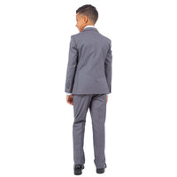 Perry Ellis Boy's 5pc Solid Suit - Bundle Bus