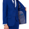 Perry Ellis Boy's 5pc Solid Suit - Bundle Bus