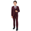 Perry Ellis Boy's 5pc Solid Suit - Bundle Bus