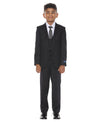 Perry Ellis Boy's 5pc Windowpane Suit - Bundle Bus