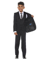 Perry Ellis Boy's 5pc Windowpane Suit - Bundle Bus