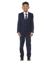Perry Ellis Boy's 5pc Windowpane Suit - Bundle Bus