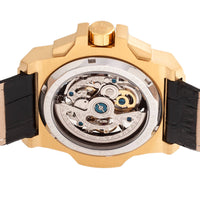 Reign Commodus Automatic Leather - Band Skeleton Watch - Bundle Bus