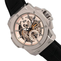 Reign Commodus Automatic Leather - Band Skeleton Watch - Bundle Bus