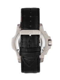 Reign Commodus Automatic Leather - Band Skeleton Watch - Bundle Bus