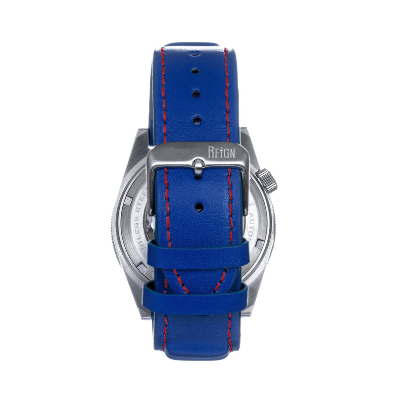 Reign Francis Automatic Leather - Band Watch with Date - Bundle Bus