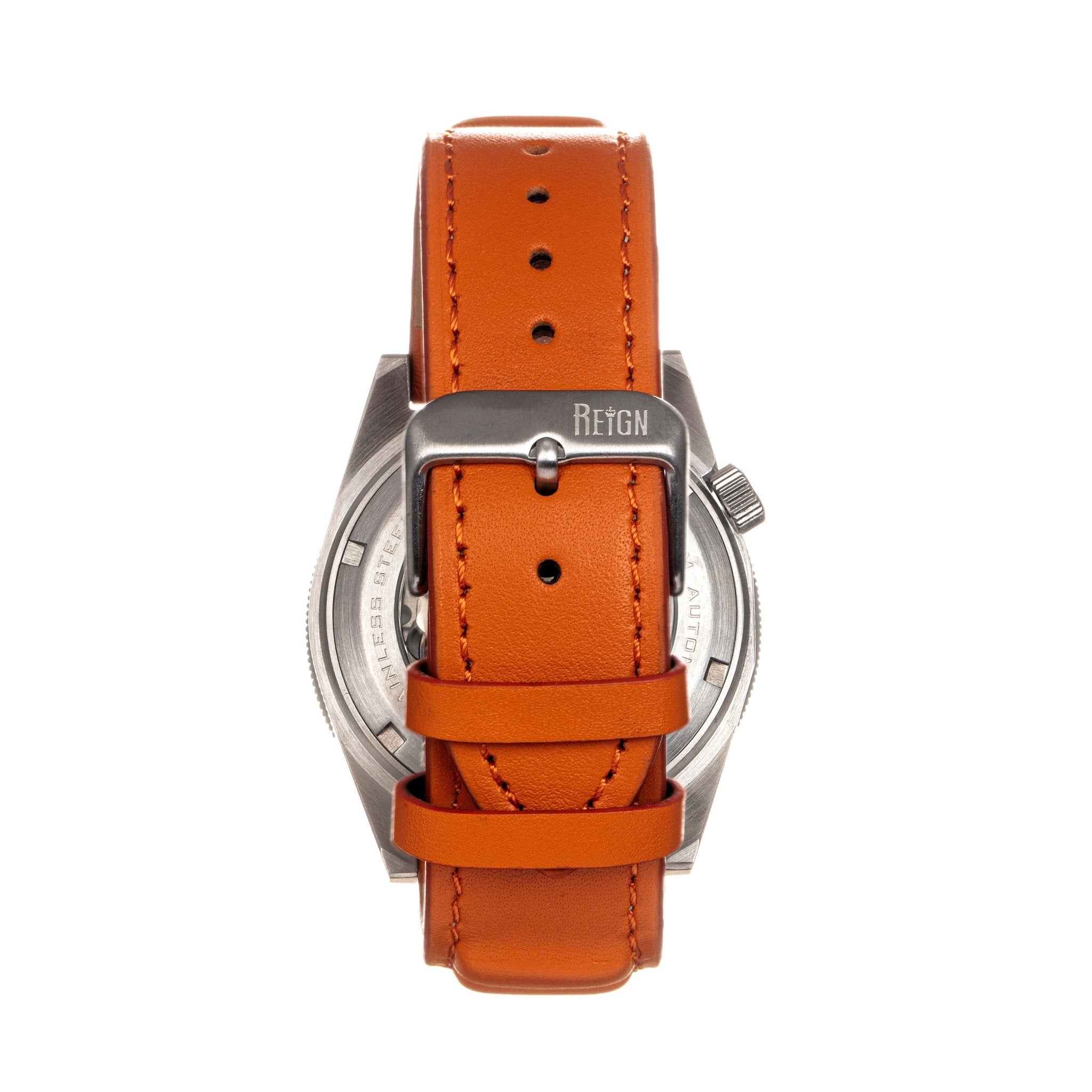 Reign Francis Automatic Leather - Band Watch with Date - Bundle Bus