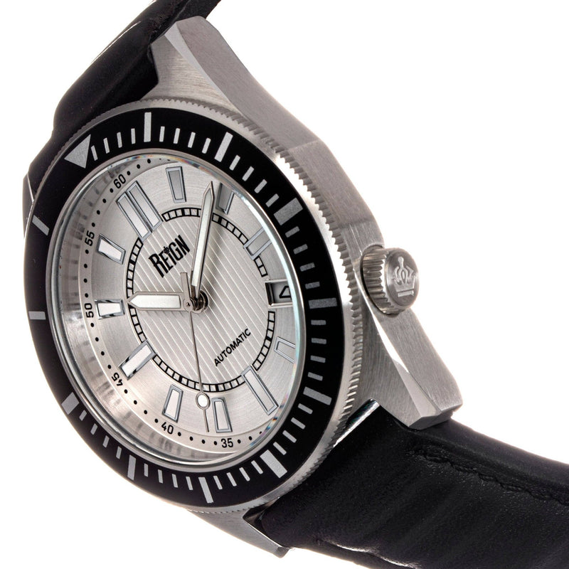 Reign Francis Automatic Leather - Band Watch with Date - Bundle Bus