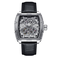 Reign Olympia Automatic Semi - Skeleton Leather - Band Watch - Bundle Bus