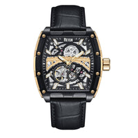 Reign Olympia Automatic Semi - Skeleton Leather - Band Watch - Bundle Bus