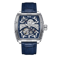 Reign Olympia Automatic Semi - Skeleton Leather - Band Watch - Bundle Bus