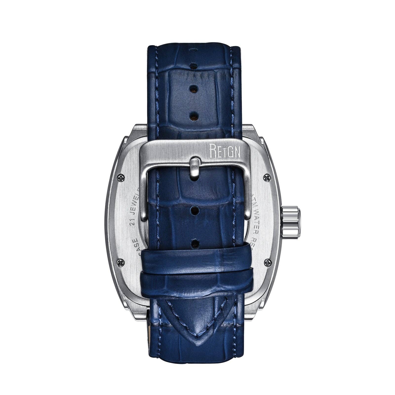Reign Olympia Automatic Semi - Skeleton Leather - Band Watch - Bundle Bus