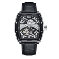 Reign Olympia Automatic Semi - Skeleton Leather - Band Watch - Bundle Bus