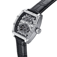 Reign Olympia Automatic Semi - Skeleton Leather - Band Watch - Bundle Bus