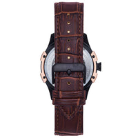Reign Solstice Automatic Leather - Band Skeleton Watch - Bundle Bus