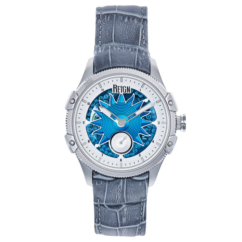 Reign Solstice Automatic Leather - Band Skeleton Watch - Bundle Bus