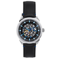 Reign Weston Automatic Leather - Band Skeleton Watch - Bundle Bus