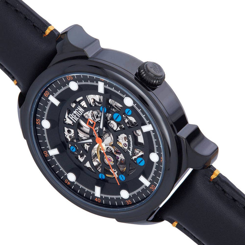 Reign Weston Automatic Leather - Band Skeleton Watch - Bundle Bus