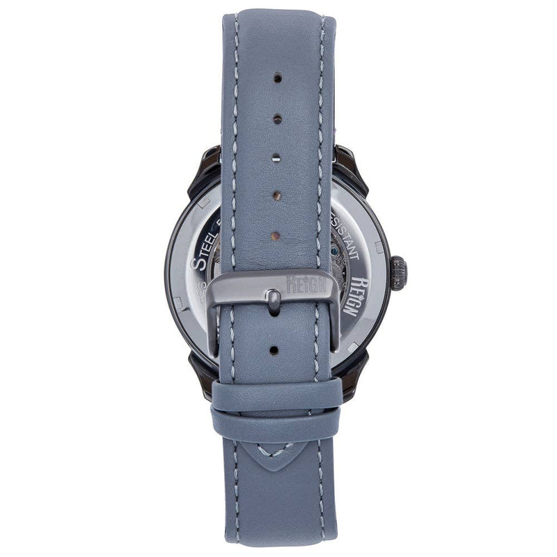 Reign Weston Automatic Leather - Band Skeleton Watch - Bundle Bus