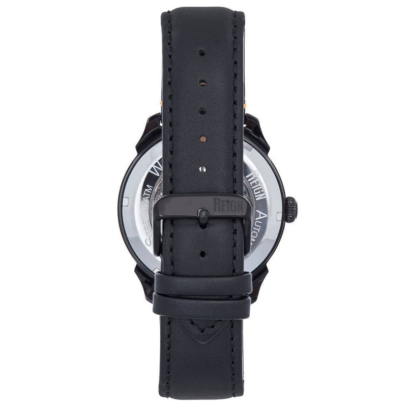 Reign Weston Automatic Leather - Band Skeleton Watch - Bundle Bus