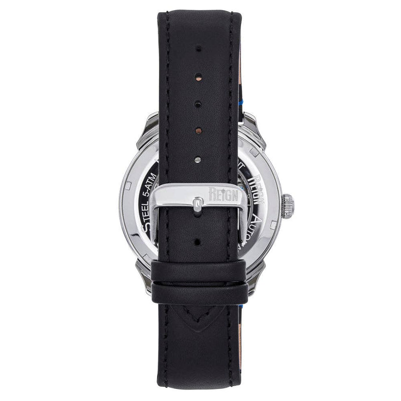 Reign Weston Automatic Leather - Band Skeleton Watch - Bundle Bus