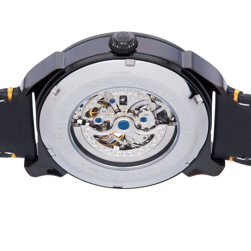 Reign Weston Automatic Leather - Band Skeleton Watch - Bundle Bus